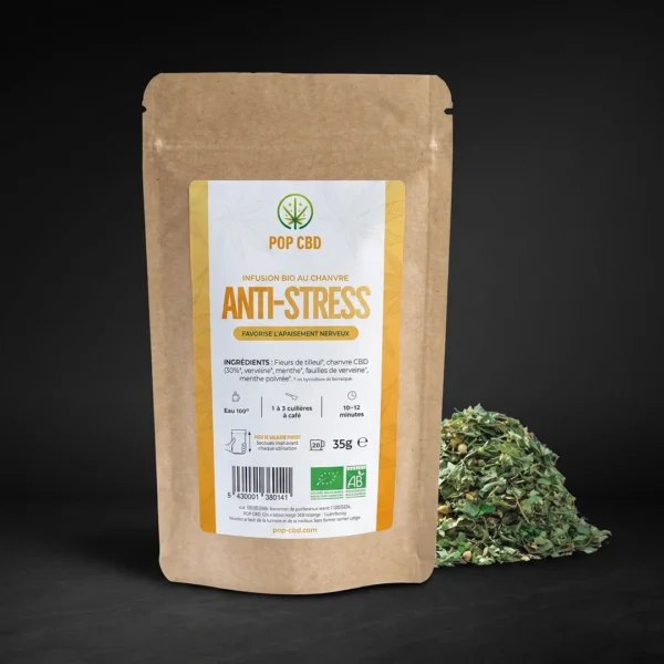 Infusion Bio au Chanvre Anti-Stress – 35 g